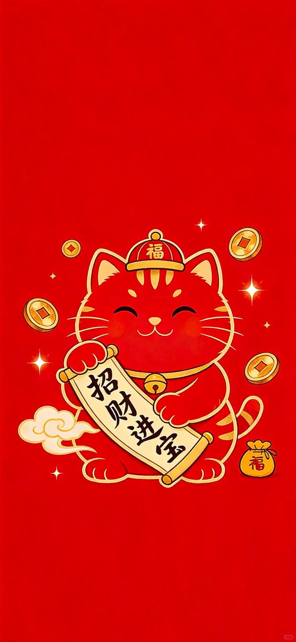 hình ảnh mèo thần tài 5