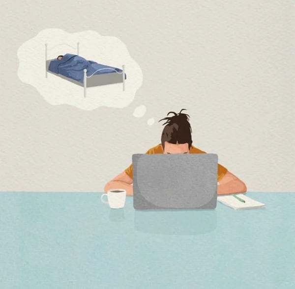 hình ảnh mệt mỏi áp lực